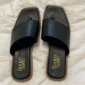 Franco Sarto Merci Leather Slide Sandal l SIZE 6.5